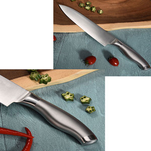 Couteau de cuisine haut de gamme, lame en acier inoxydable avec manche ergonomique pour la cuisine professionnelle et la préparation des aliments à domicile - Product Image 5