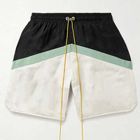 Ensemble de survêtement unisexe color-block avec veste coupe-vent zippée et short en polyester et nylon, style sportif, idéal pour le printemps