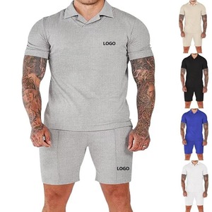 Summer Clothing-vendor Custom Men's <b>Shorts</b> <b>Set</b> Outfit Two Piece <b>Shorts</b> <b>Tshirt</b> Sport Street Casual 2 Piece Gym Tracksuits - Product Image 1