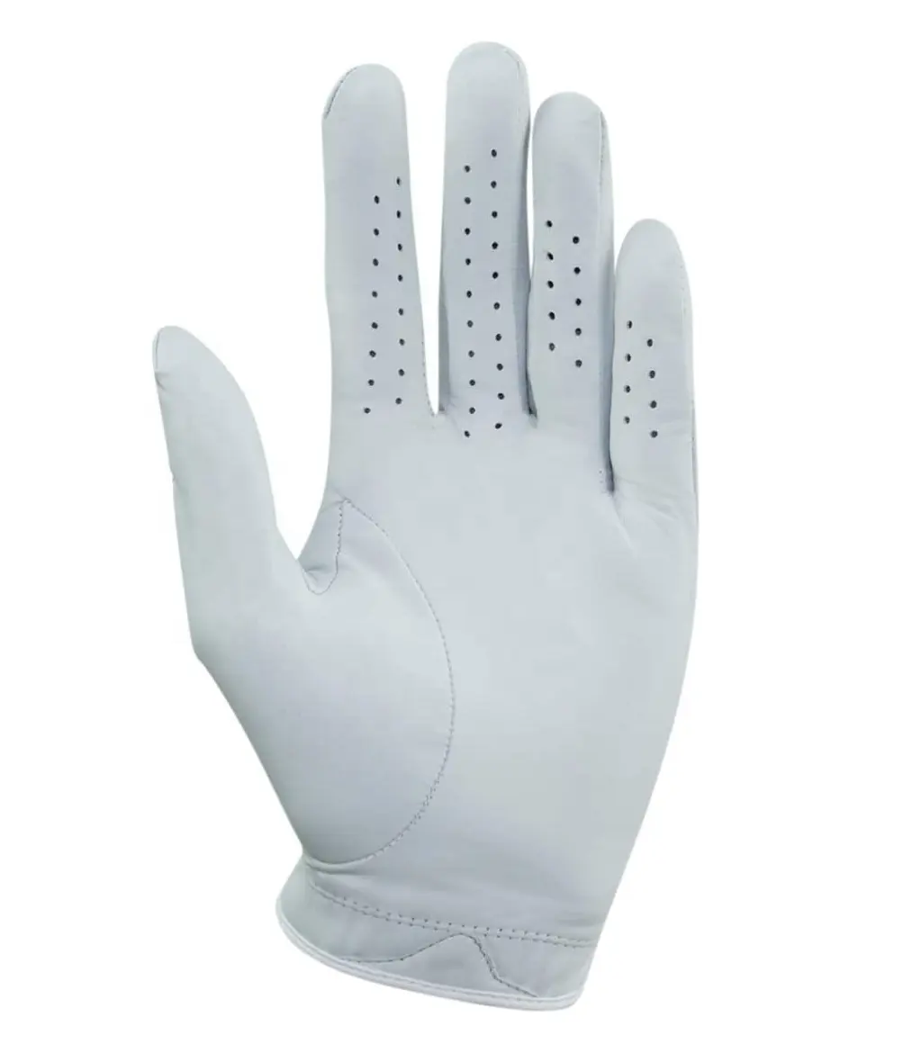 Cabretta-guantes de golf con logotipo personalizado para mujer, de cuero, venta al por mayor