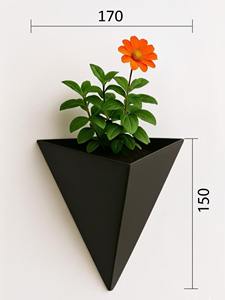 Macetero blanco geométrico de pared, perfecto para habitaciones, cocina, sala de estar, terraza y decoración de vestíbulo de oficina, procedente de la India. - Product Image 2