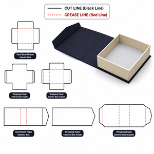 Hot Stamping Square Eco-Friendly Rigid Packaging Boxes with UV Coating Custom Logo Cardboard Magnetic Gift <b>Box</b> with Lids - Product Image 5