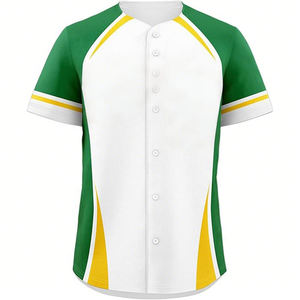 Maillot de baseball unisexe respirant personnalisable avec numéro, haute qualité, vente chaude - Product Image 1