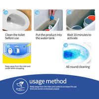 Un mois d'utilisation fois par pc tablette nettoyante pour cuvette de toilette garder votre toilette propre