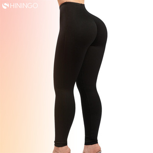Women Leggings Tights High Waist Workout <b>Yoga</b> <b>Pant</b> Spandex/Nylon Quick Dry Heat-Transfer Printed Solid Pattern Custom Packing - Product Image 5