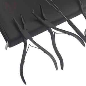 Kit de Coiffure Classique en Acier Inoxydable : Anneaux de Couleur, Perles, Pince à Ouvrir/fermer, Pince à Boucle, Ciseaux à Boucle, Doré - Product Image 2