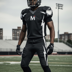Uniforme de football américain personnalisé, impression par sublimation de qualité professionnelle, vêtements de sport d'équipe, maille respirante, kit de match - Product Image 6