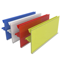 Porte-étiquettes en plastique PVC Meethope, bande de données pour étiquettes de prix, insert pour étagère de supermarché, hauteur 39 mm