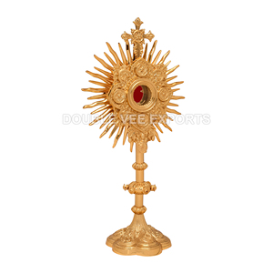Monstrance italienne en laiton |   Ostensoir d'adoration eucharistique – DOUBLE VEE EXPORTS - Product Image 3