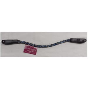 Bandeau à sourcils équestre de super qualité pour l'équitation Logo personnalisé décoratif Bling Crystal Fancy Stitching - Product Image 1