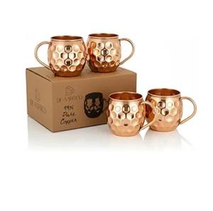 Taza de Cobre Martillado de la Mejor Calidad, Taza de Cobre Puro para Moscow Mule con Acabado Espejo, Taza de Cobre de la Mejor Calidad - Product Image 4