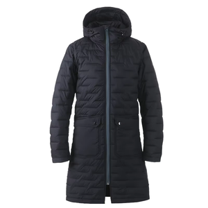 Abrigo Largo Acolchado con Capucha para Mujer, Chaqueta Parka Negra Acolchada, Fabricante de Marca Privada, Ropa Exterior para Mujer - Product Image 1