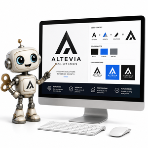 ออกแบบโลโก้ Altevia Solutions สร้างเอกลักษณ์แบรนด์ระดับมืออาชีพ พร้อมใช้งาน AI สำหรับการเติบโตทางออนไลน์ระดับโลก รองรับ Linux/Mac - Product Image 1