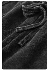 Shorts de jogging d'été rayés à double taille, amples et surdimensionnés, en coton de haute qualité, style streetwear, pour hommes, vente en gros personnalisée - Product Image 2