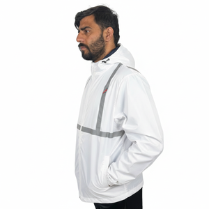 เสื้อแจ็คเก็ตกันลมแบบมีโลโก้สั่งทำขายส่ง เสื้อแจ็คเก็ตโค้ชไนลอน ระบายอากาศได้ดี มีไซส์ใหญ่พิเศษสำหรับผู้ชาย - Product Image 5