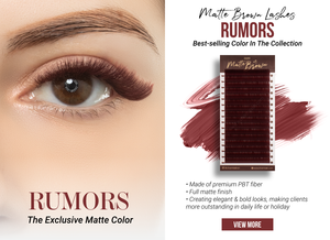 Charmlash - Extensiones de Pestañas de Volumen al por Mayor, Color Marrón Oscuro, Pestañas de Cachemira, Extensiones de Pestañas de Volumen Mate, Individuales - Product Image 5
