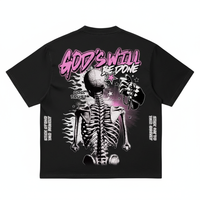 T-shirt streetwear pour homme 100% coton satiné décontracté coupe oversize courte écologique léger personnalisé OEM vente en gros