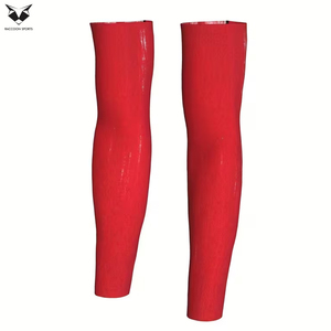Manchons de bras rouges Raccoon Sports personnalisés, sublimés, anti-humidité, haute élasticité, antidérapants, séchage rapide, prix de gros - Product Image 5