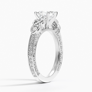 Bague BOJ 037 en argent 925, coupe Asscher, diamant celtique Aberdeen, 2 carats, couleur D, VVS1, moissanite certifiée GRA, vente à prix réduit - Product Image 3