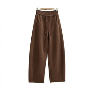 Pantalones Anchos para Hombre, Cintura Elástica con Cordón, Pantalones Casuales con Bolsillos Laterales, Tejido Transpirable de Peso Medio, Personalizados - Product Image 2