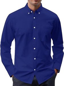 Chemise Oxford Homme Elite Tech Unie Décontractée à Col Boutonné Manches Longues avec Poche Édition Urbaine Flex 2026 - Product Image 6