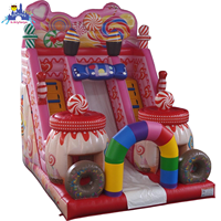 Toboggan gonflable Lilytoys en PVC de qualité commerciale avec souffleur d'air pour parc d'attractions intérieur/extérieur