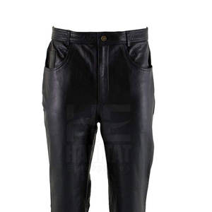 Pantalones de cuero para hombre con estilo, diseño ajustado, material cómodo y duradero para uso diario. - Product Image 6