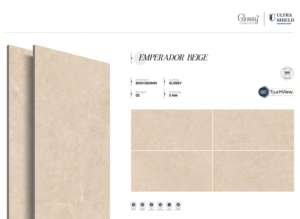 กระเบื้องพอร์ซเลนลายหินอ่อนเกรดพรีเมียม เงา ขนาด 800x1600 1200x1800 750x1500 มม. แผ่นใหญ่ สำหรับโครงการระดับไฮเอนด์ - Product Image 5