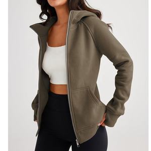 Secado rápido a prueba de viento personalizado mujer transpirable Regular Top Sudadera con capucha Casual mujer sudaderas con cremallera de gran tamaño para mujer transpirable - Product Image 6