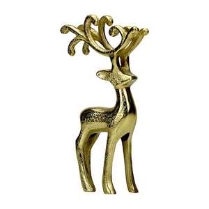 Handmade Aluminum Deer Figurine 26cm Height Modern Animal Sculpture Tabletop Eco-Friendly Durable <b>Christmas</b> Decoration Living - Product Image 6