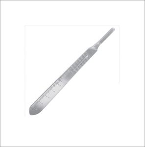 ด้ามมีดผ่าตัด BP รุ่นใหม่ คุณภาพดีที่สุด ขนาด 12.5 ซม. ผลิตจากเหล็กกล้าไร้สนิมสำหรับการผ่าตัดกระดูกและข้อ - Product Image 1