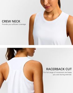 Camiseta sin mangas personalizada para mujer, de algodón suave, básica, ajustada, elástica, informal de verano, estilo racerback, para entrenamiento, yoga, gimnasio - Product Image 5