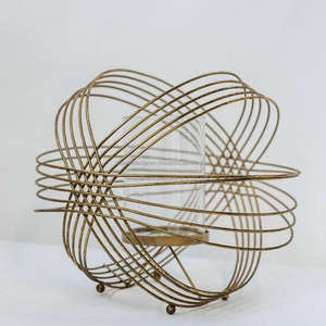 Vente chaude Conception Table Top Géométrique Bougeoir En Métal Fabricant Personnalisé Unique Table Centre De Table Bougeoir En Métal - Product Image 2