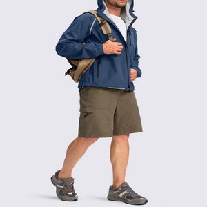 Veste de pluie imperméable de qualité supérieure, fabriquée en 100 % polyester/nylon, unisexe, envoyée par Dress Sports. - Product Image 6