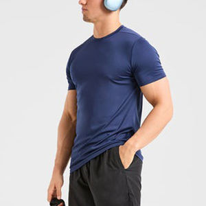 Camiseta de Algodón 100% Tejida, Transpirable y Ecológica para Hombre, Venta al Por Mayor de Fábrica, Camisetas con Logotipo Personalizado de Primera Calidad - Product Image 3