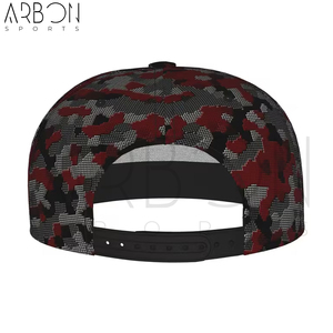 Wholesale Rate For Streetwear Fully Customized Made <b>Comfortable</b> With Best Price Red & Grey Urban 5 Panel Caps For Unisex Wear - Product Image 3