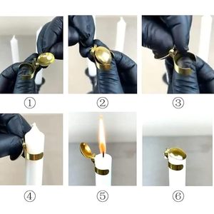 Elegant <b>Candle</b> Snuffer Extinguisher Decorative Metal <b>Wick</b> Flame Extinguisher for Safe <b>Candle</b> Care Easter Home Decoration - Product Image 6