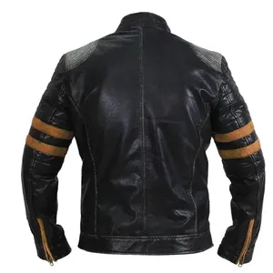Men's <b>Slim</b> <b>Fit</b> Outdoor Business Suit Blazer <b>Jacket</b> Formal Genuine Leather Coated Front Windproof Waterproof for Work Winter - Product Image 2