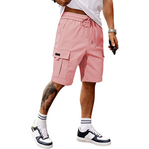 Pantalones Cortos Deportivos para Hombre, 100% Algodón, Cintura Media, Transpirables, Elegantes, con Cierre de Cordón, Tela Antiarrugas, Casuales - Product Image 4