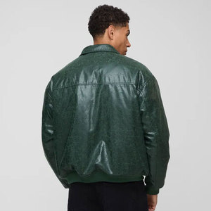 Veste en cuir pour homme à prix abordable, nouvelle collection, design basique, veste en cuir de motard épaisse pour homme, nouvelle arrivée - Product Image 5