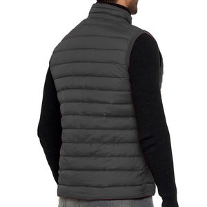 Custom manufacturer men Puffer Vest Quilted Sleeveless <b>packable</b> lightweight padded Vest Outerwear gilet padded vest - Product Image 6