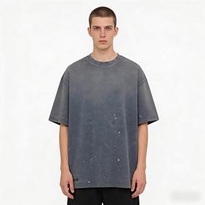 ผู้ผลิตเสื้อยืดสตรีทแวร์: เสื้อยืดลายกราฟิกผู้ชาย, วินเทจเอซิดวอช, ทรงโอเวอร์ไซส์ รุ่นใหม่ 2026 - Product Image 6