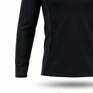 T-shirt de compression à manches longues pour homme, respirant, séchage rapide, éco-responsable, en Spandex/Polyester, personnalisable pour le fitness - Product Image 2