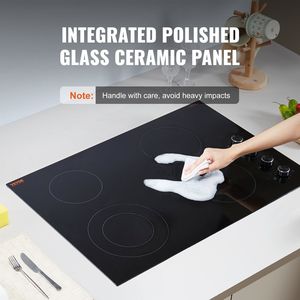 Estufas eléctricas integradas de cerámica radiante de 4 quemadores de 30,3x20,5 pulgadas - Product Image 5