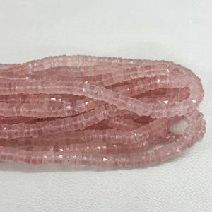 หินควอตซ์เหลี่ยมเพชรพลอยธรรมชาติขนาด6มม.-7มม. ลูกปัดยางพลอยอัญมณีเครื่องประดับงานทำมือล่าสุด - Product Image 3