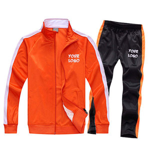 Survêtement d'entraînement personnalisé OEM 2025 pour homme, respirant, 100 % polyester, col montant, demi-fermeture éclair, manches longues - Product Image 4