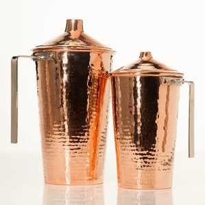 Classic Smooth Pure Copper Water Pitcher <b>Jug</b> Ayurvedic Drinkware Health Benefits Serveware for Hotel Restaurant Catering - Product Image 6