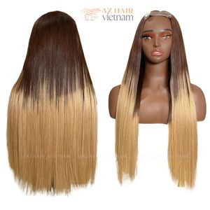 ผมต่อแบบ Remy แบบ100% ผมมนุษย์เกรดเวียดนามแท้เครื่องจักรออเดอร์แบบสั่งทำผ้าคู่แบบเต็ม HD สำหรับลูกไม้ - Product Image 6