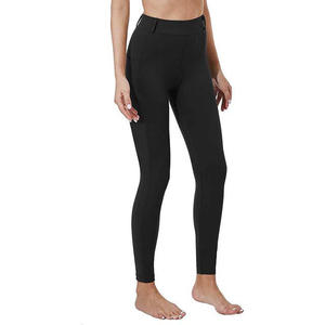 Oferta Especial: Pantalones Ecuestres Personalizados para Mujer, Modernos, de Algodón y Cuero Genuino, Ligeros, Transpirables e Impermeables, de Cintura Media-Alta - Product Image 3