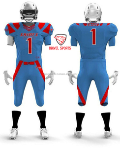 Uniforme de fútbol americano con logotipo personalizado transpirable de alta calidad 100% poliéster camiseta de fútbol americano personalizada - Product Image 2